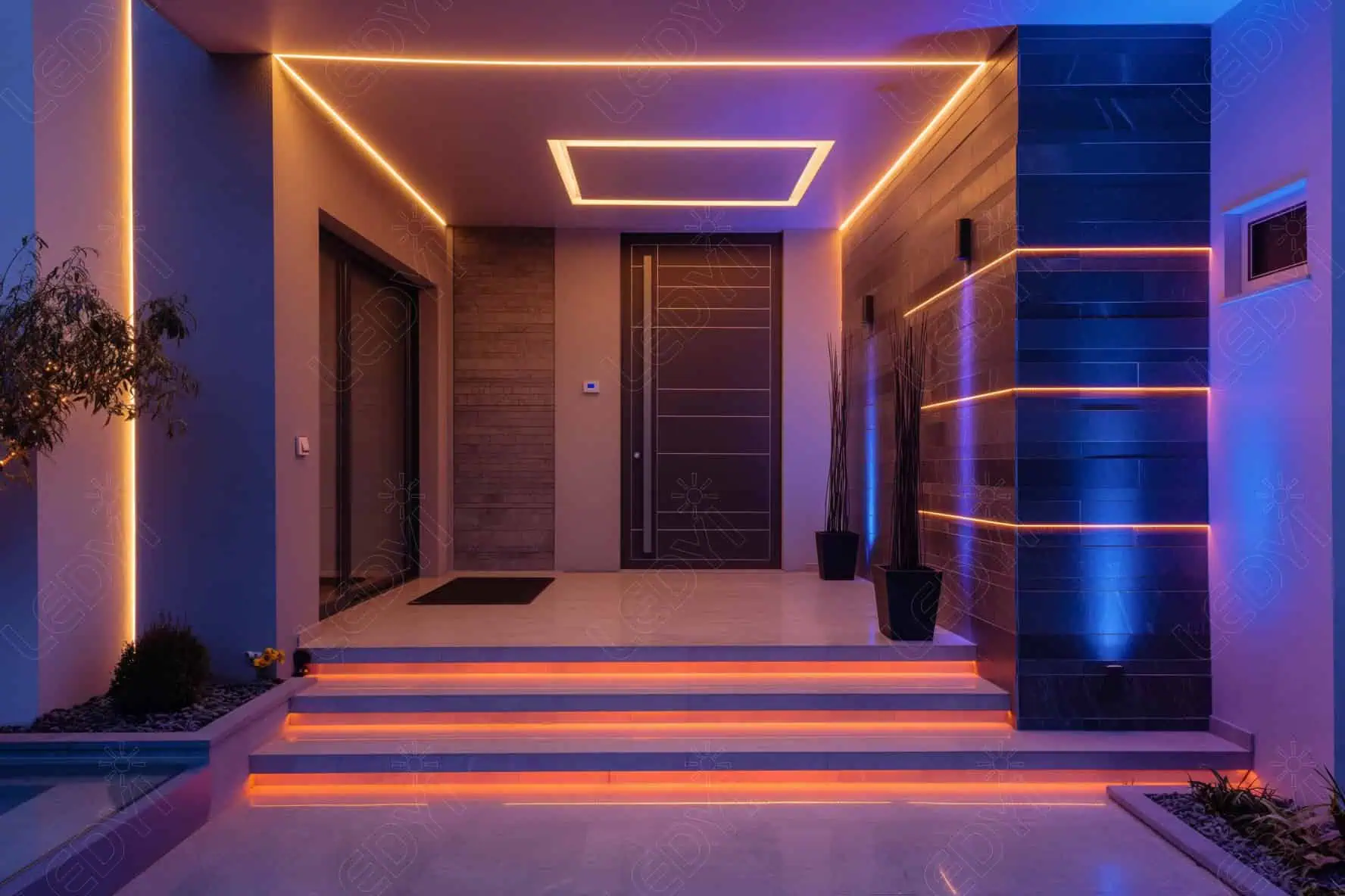 bring modern touch to entrance of your house